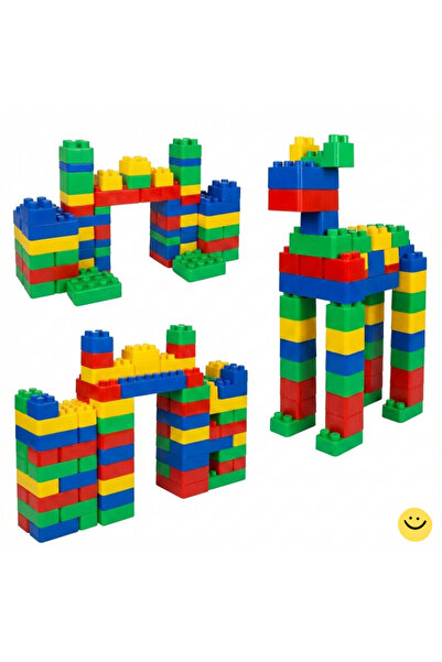 MUPARK Dev Oyuncak Tuğla 48 Parça Geçmeli İnşa Seti 3+ Yaş Kreş Anaokulu Eğit...