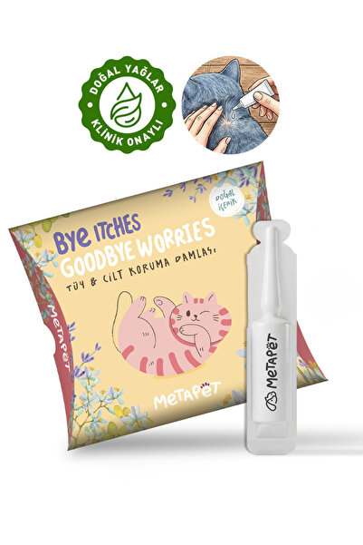 Metapet Kedi Tüy Damlası, Bit Pire Dış Parazit Tarağı ile Kullanılabilen, Ked...