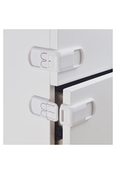 Brentino Child Corner Protection Lock Set of 2 Adhesive Cabinet Drawer Lock B...