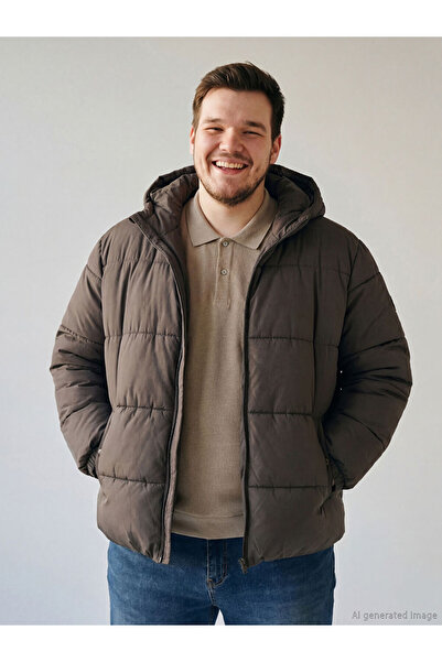 LC Waikiki Create Your Style with Uzg Store Grey Standard Fit Hooded Men's Pu...