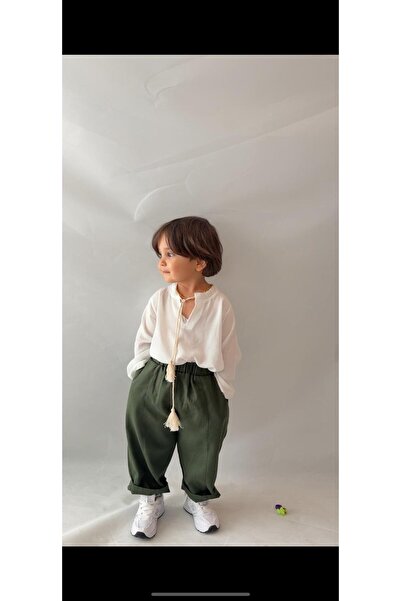 bohemiankids baby wear Dečački donji deo Gabardin Sa džepovima pantalona Şile...