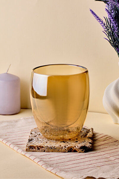 Perotti Cidar Amber Double Wall Glass 300 ml