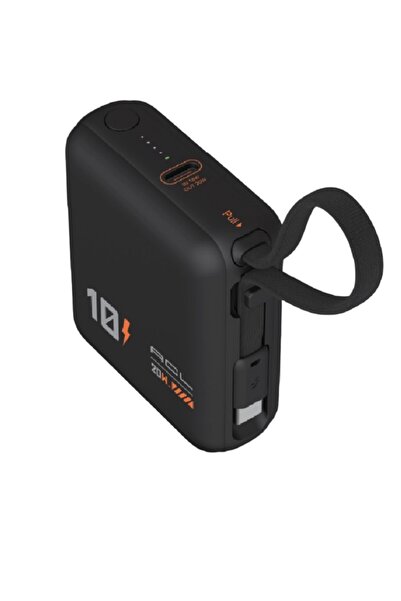 KILIF HOUSE 10000 Mah Powerbank Kendinden Kablolu Type-C Girişli 20W Hızlı Şa...