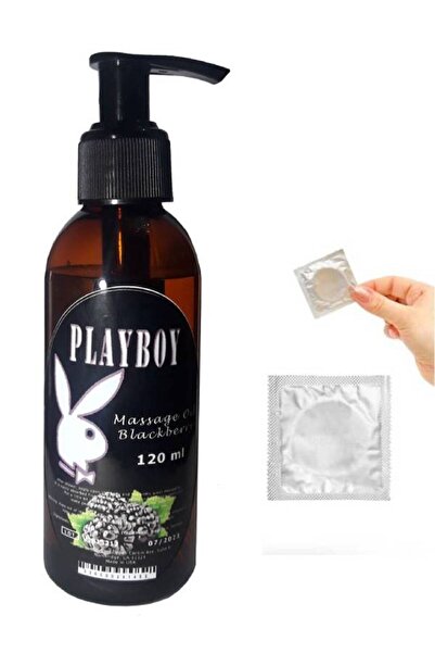 Playboy Böğürtlen Aromalı Rahatlatıcı İstek Artırıcılı Vücut Masaj Yağı 120ml...