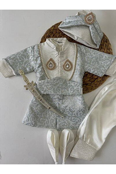 PİLEKİ BABY ERKEK BEBEK GİYİM , SÜNNET TAKIM ERKEK BEBEK KILIÇLI AKSESUARLI M...