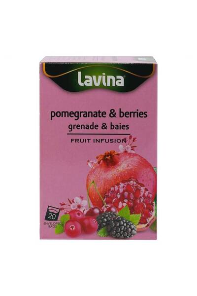 Lavita شاي لافينا بالرمان والتوت - 20 كيسًا