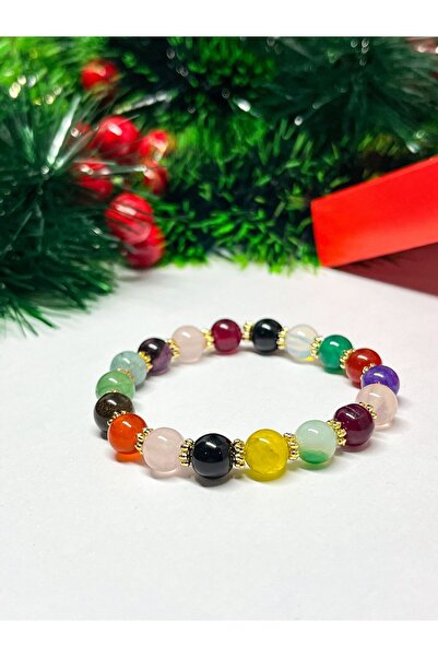 Agatella Tasarım Mixed Natural Stone Bracelet – Handmade Stylish Design with ...