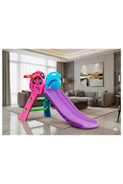 LAOBAN Kids Slide with Basketball Hoop Indoor andOutdoor Toddler Slide Playset for Boys & Girls