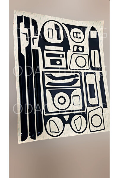 ODAC TUNING Vw Caddy Mahogany Finish Dashboard Trim Console Trim Full Set (2004+) Black Piano Black