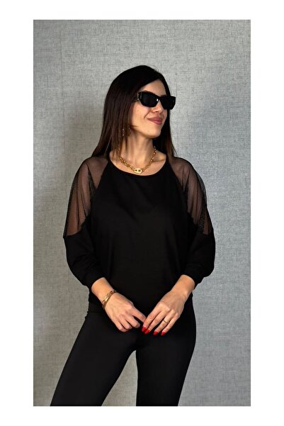 byasafkids Kadın Omuzları File Detay Fakir Kol Bluz