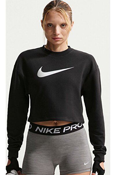 Nike Pro Women's Sweatshirt W Np Df Crew Flc Tt Grx Women's Sports Sweatshirt