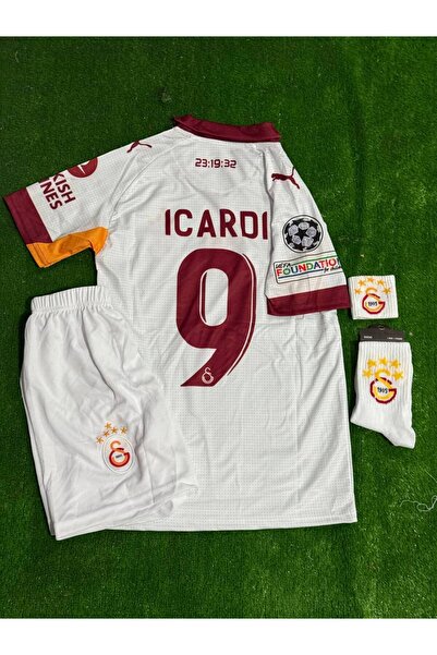 SPECİAL ARENA 5 YILDIZLI G.A.L.A.T.A.S.A.R.A.Y 25/26 MAURO 9 DEPLASMAN BEYAZ FORMASI 4 LÜ SET