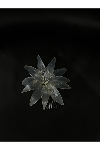 Bridal Luxe Fiora Model Bridal Hair Accessory Hairpin with Flowers
