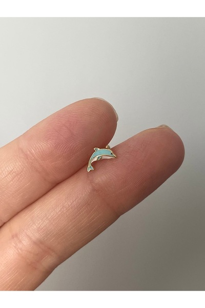 denizden silver Gümüş yunus piercing