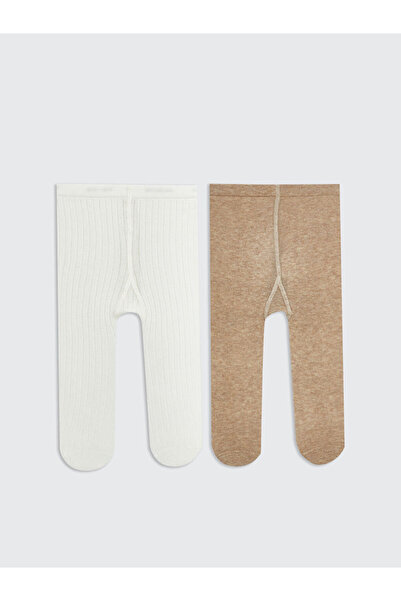 LC Waikiki Rmz Gi̇yi̇m Farkiyla Baby Boy Pantyhose 2-Pack