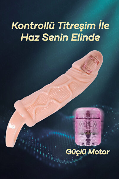 Rabixy Kontrollü Titreşim Penis Kılıfı Vurdukça Titreşen Sistem