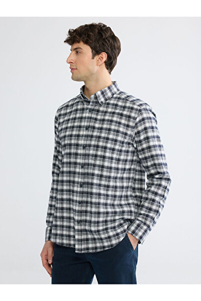 LC Waikiki Rmz Gi̇yi̇m Farkiyla Standard Fit Checkered Embroidered Gabardine ...