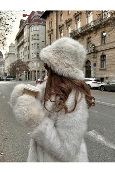 FUNDA AKIN Mi Luz Accessory Plush Premium Hat Beige