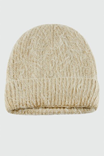 ZERO LAND Mtxdpn Feathered Folded (11532) Beret-Milk Coffee