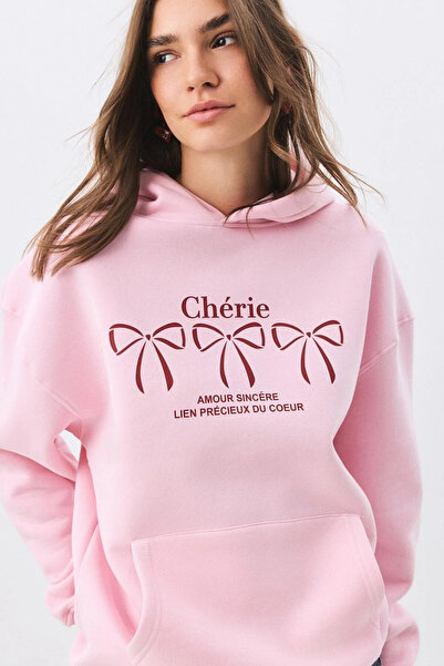 Marwah collection Kadın Cherie Sweatshirt Pembe