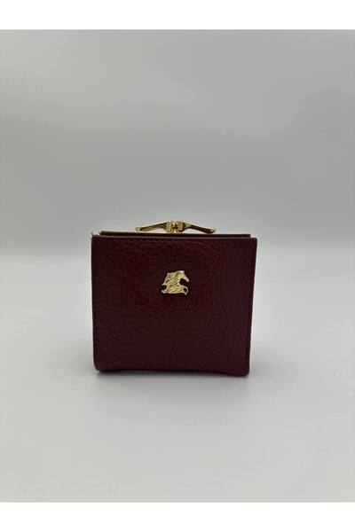 Marvelis Xperia Women's Clip-On Claret Red Wallet with Magnet Closure and Card Holder Detail