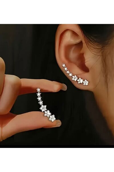 Liva çiçek desenli çelik kolye