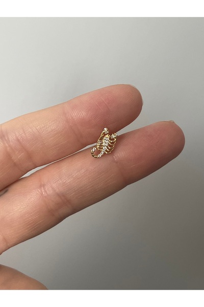 denizden silver Akrep gümüş piercing