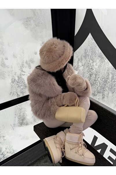 FUNDA AKIN Mi Luz Accessory Plush Premium Hat Mink