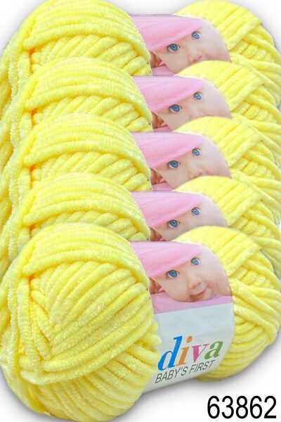 Diva İplik Babys First Velvet Yarn (5X100Gr.) 63862