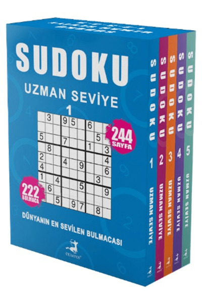 Olimpos Yayınları Sudoku Uzman Seviye 5 Kitap Set / Ahmet Ayyıldız / / 878545...