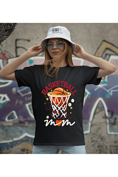 BUTSHIRT BU Tişört 'Basketball Mom - Basketbol - NBA - Comics' Unisex Tişört