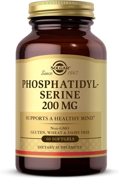 Solgar Phosphatidyl-Serine 200 mg, 60 Softgels - Premium Brain Health Supplem...