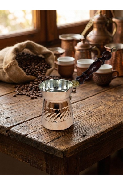 Zinnun Copper Honeysuckle Coffee Pot for 6 People