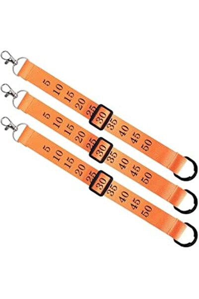 Arabest 3 Pack Football Referee Chain Clips,Football Yard Officials Markers, for Umpire Equipment, Orange