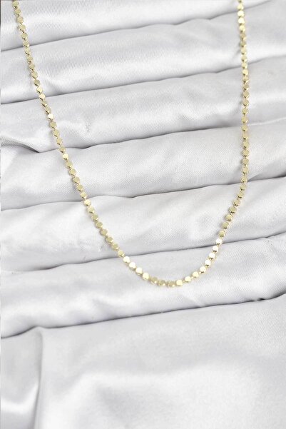 Skygo قلادة نسائية من الفولاذ 316L بلون ذهبي وسلسلة رفيعة - TJ-BKO10791