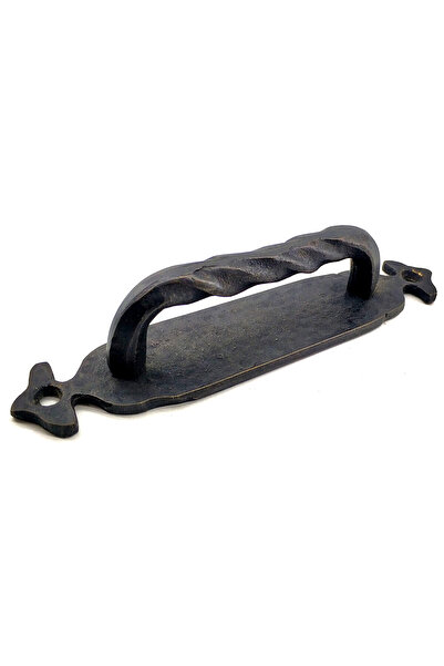 Skygo مقبض سحب ملتوي نحاسي مزخرف على الطراز العتيق - 148x33 ملم، أكسيد