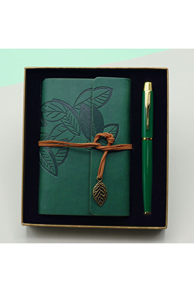 Skygo Green Color Notebook Pencil Case Set