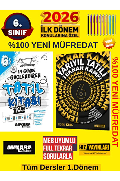 Fenomen Yayıncılık Ankara 2026 6.sınıf %100 Maarif Müfredat 1.Dönem Kamp Soru...