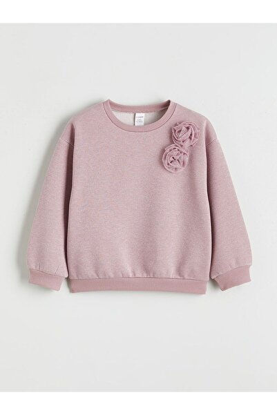 LC Waikiki Lcw Kids Crew Neck Stoned Girls' Sweatshirt