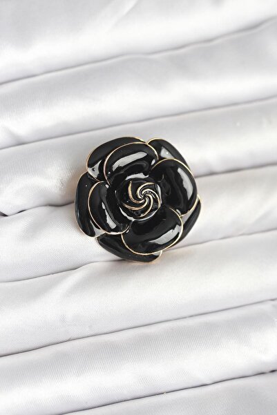 Skygo Black Rose Model Brooch - Tj-Br457