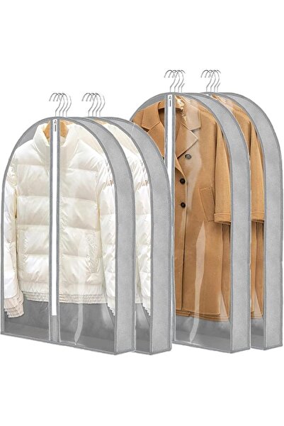 Arabest Transparent Clothes Covers Protector Bags with Zip, for Hanging Clothes