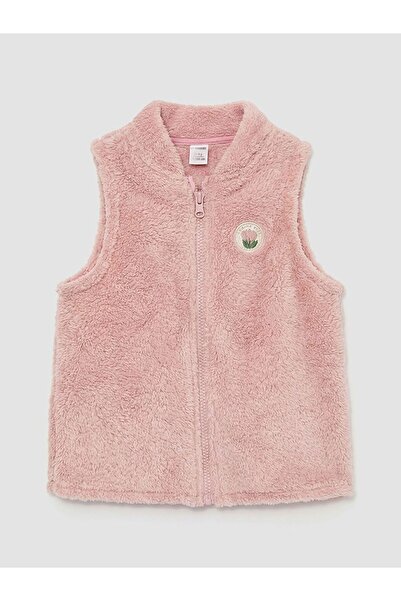 LC Waikiki سترة LCW للأطفال ذات ياقة كلية مصنوعة من القطيفة للفتيات