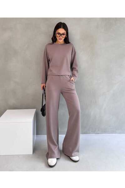 Butik Modal Basi̇c Bi̇si̇klet Yakali Takim