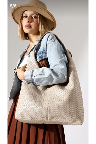 themoiss Moiss Плетена текстурирана ежедневна чанта в кремаво, в стил Pinterest