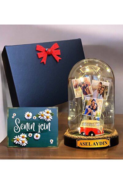 hediye arıları Yılbaşı Hediyesi Pembe Ayıcık Buketi ve Renkli Led Işıklı Kard...