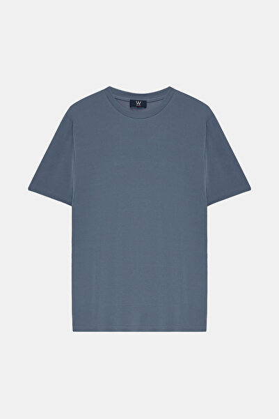 W Collection Blue Crew Neck T-Shirt