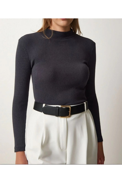 Silerra Women's Full Lycra Ribbed Camisole Body - Black