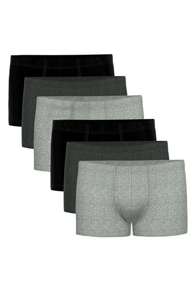 Seidensticker Herren Boxershorts, 6er Pack - Trunk 6-Pack, Single Jersey, Baumwollmischung, einfarbi