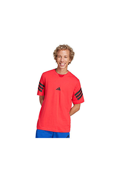 adidas M Fi 3S Reg t Men's Casual T-Shirt Jd4875 Red