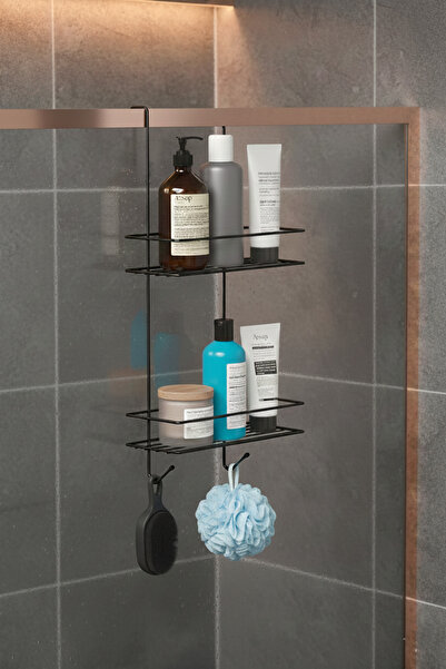 NTC METAL Askılı Banyo Rafı Duş Şampuanlık Duşakabin Havlu Askısıduvar Düzenl...